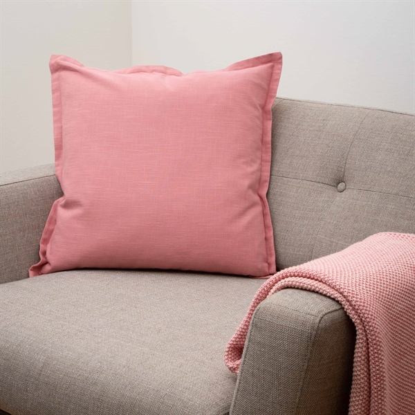 Cushion cover w/flounce 50x50 Pale pink